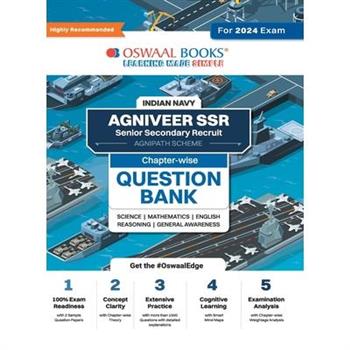 Oswaal Indian Navy - Agniveer SSR (Senior Secondary Recruit), (Agnipath Scheme), Question Bank Chapterwise Topicwise for Science Mathematics English Reasoning General Awareness For 2024 Exam