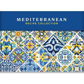 Mediterranean Recipe Card Collection Tin 72 Recipe Cards + 28 Blank Recipe Cards to Write Your Own Recipes + 5 Tabbed Section