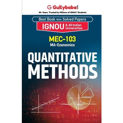 MEC-103 Quantitative Methods