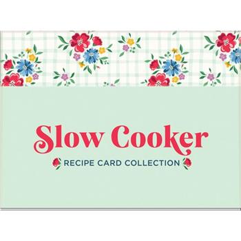 Slow Cooker Recipe Card Collection Tin 72 Recipe Cards + 28 Blank Recipe Cards to Write Your Own Recipes + 5 Tabbed Section