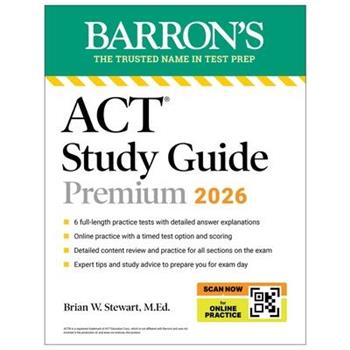 ACT Study Guide Premium, 2026: 6 Practice Tests + Comprehensive Review + Online Practice for the New Enhanced ACT