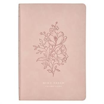 KJV Bible Thinline LP Faux Leather Trust, Pink