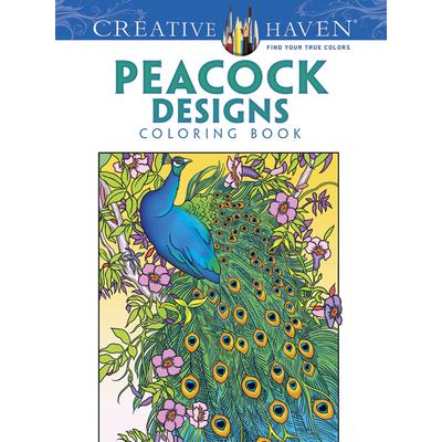 Creative Haven Peacock Designs Coloring Book