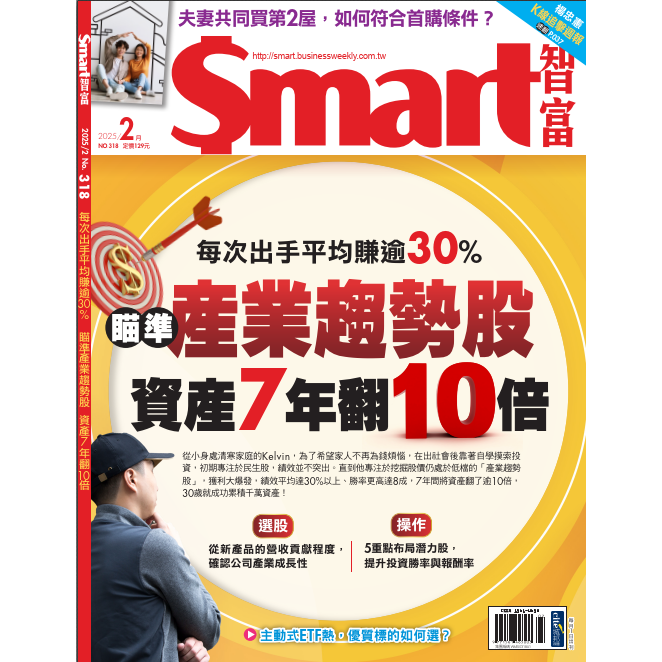 SMART 智富理財2月2025第318期【金石堂、博客來熱銷】