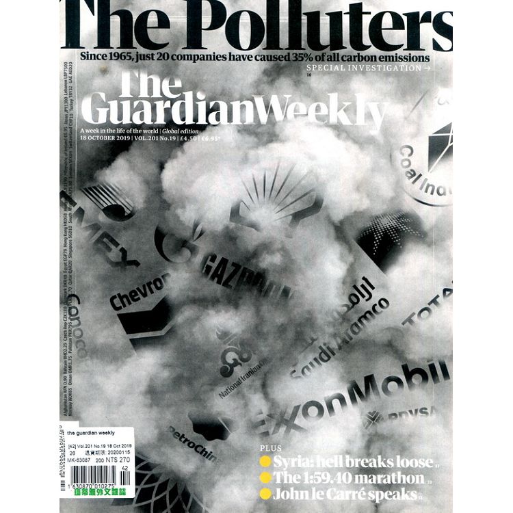 the guardian weekly Vol.201 No.19 10月18日2019【金石堂、博客來熱銷】