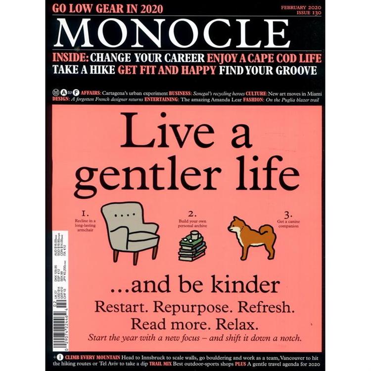 MONOCLE 第130期 2月號 2020【金石堂、博客來熱銷】