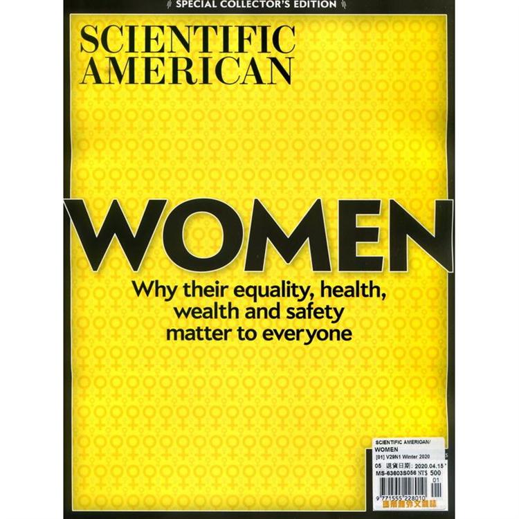 SCIENTIFIC AMERICAN  WOMEN 冬季號 2020【金石堂、博客來熱銷】