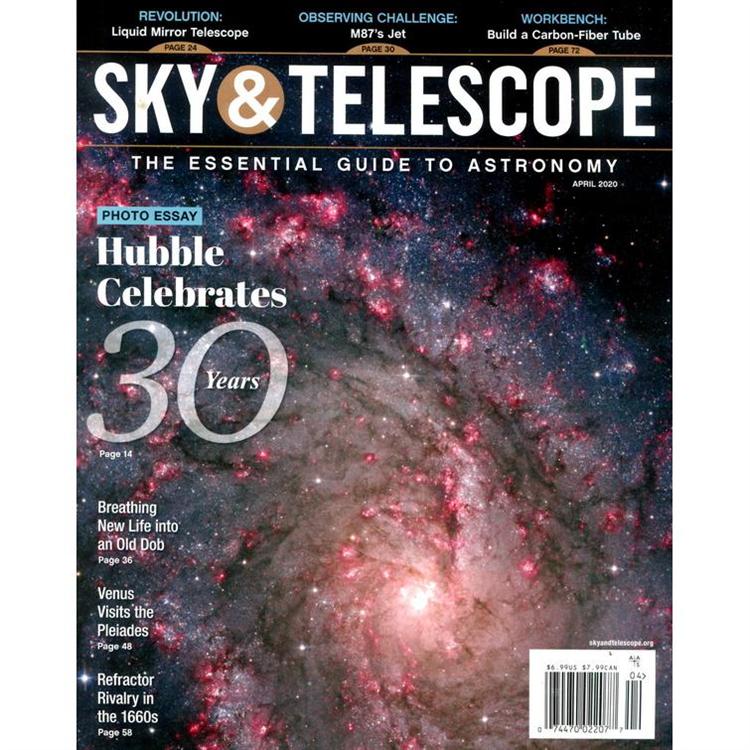 SKY & TELESCOPE 4月號 2020【金石堂、博客來熱銷】