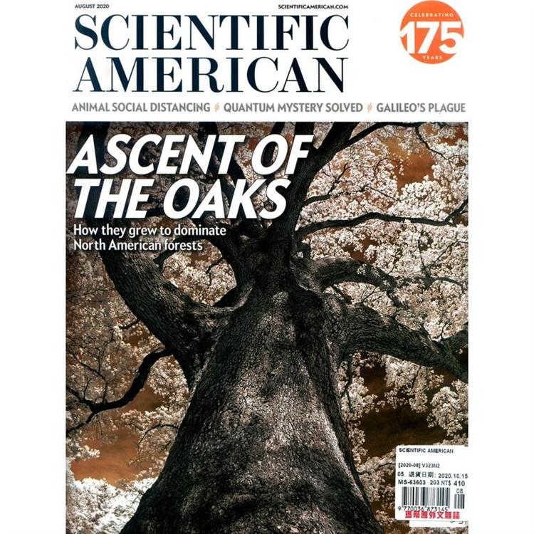 SCIENTIFIC AMERICAN 8月號 2020【金石堂、博客來熱銷】