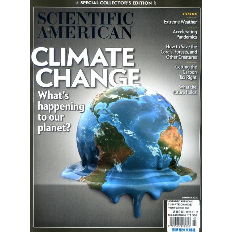 SCIENTIFIC AMERICAN_CLIMATE CHANGE 夏季號 2020【金石堂、博客來熱銷】