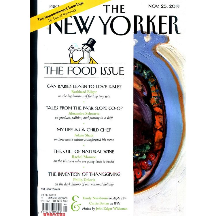 THE NEW YORKER 11月25日 2019【金石堂、博客來熱銷】