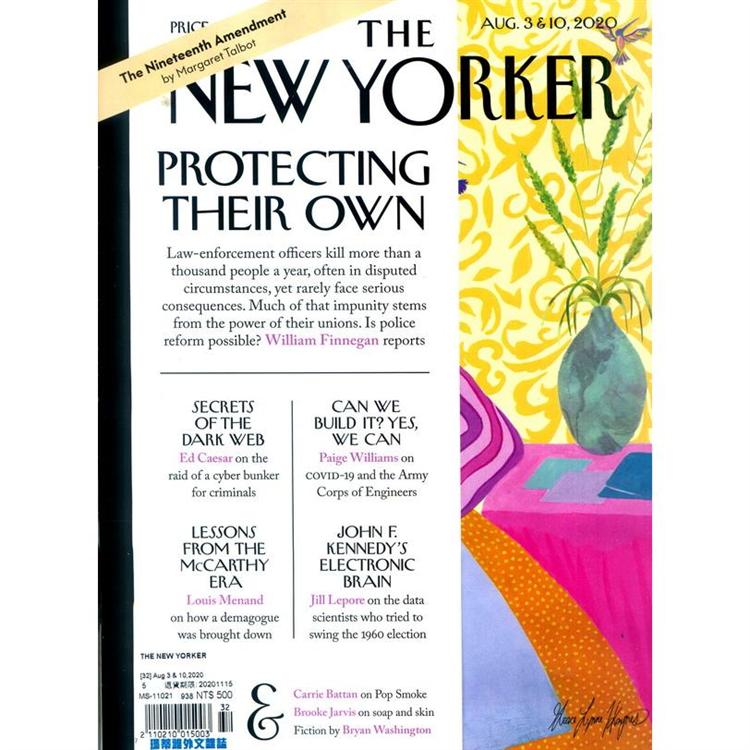 THE NEW YORKER 8月3-10日 2020【金石堂、博客來熱銷】