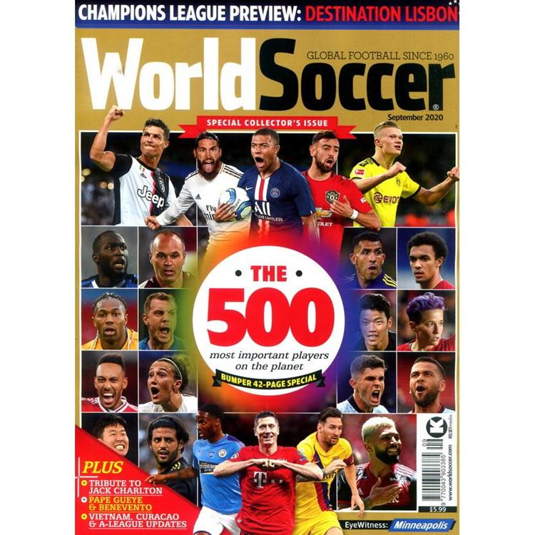 World Soccer 9月號/2020【金石堂、博客來熱銷】