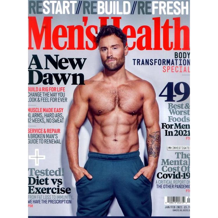 Men`s Health (UK) 1-2月號 2021【金石堂、博客來熱銷】