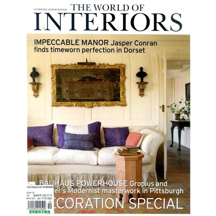 THE WORLD OF INTERIORS 10月號 2020【金石堂、博客來熱銷】