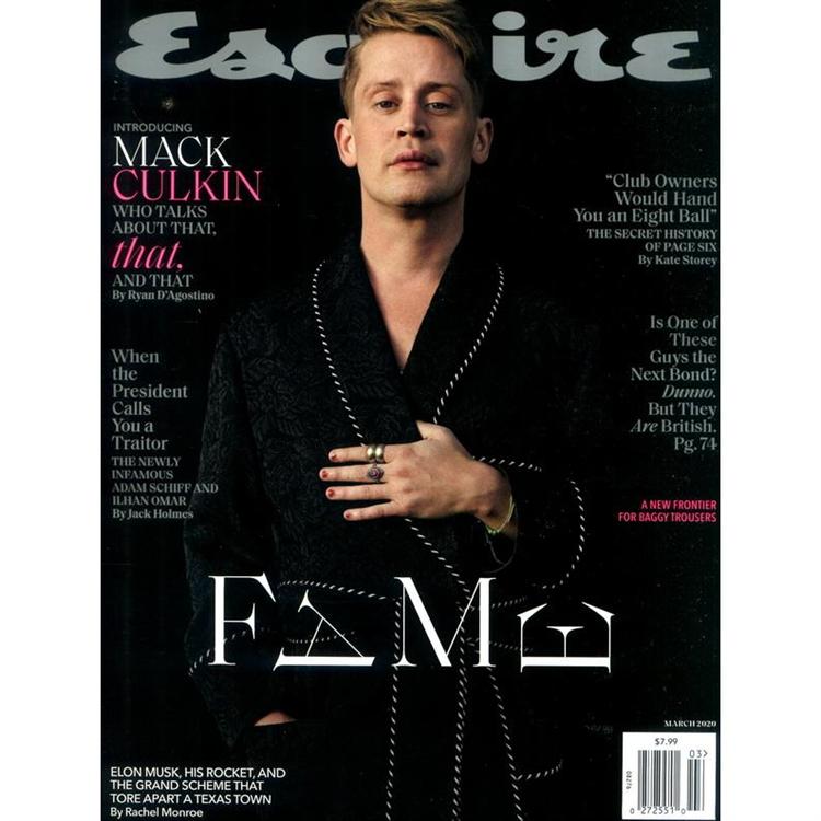 Esquire (US) 3月號 2020【金石堂、博客來熱銷】