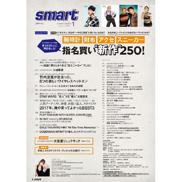 Smart 1月號18附takeo Kikuchi菊池武夫大容量後背包 金石堂