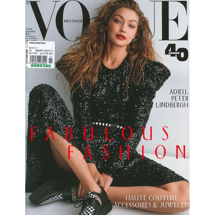 VOGUE DEUTSCH 11月號 2019【金石堂、博客來熱銷】