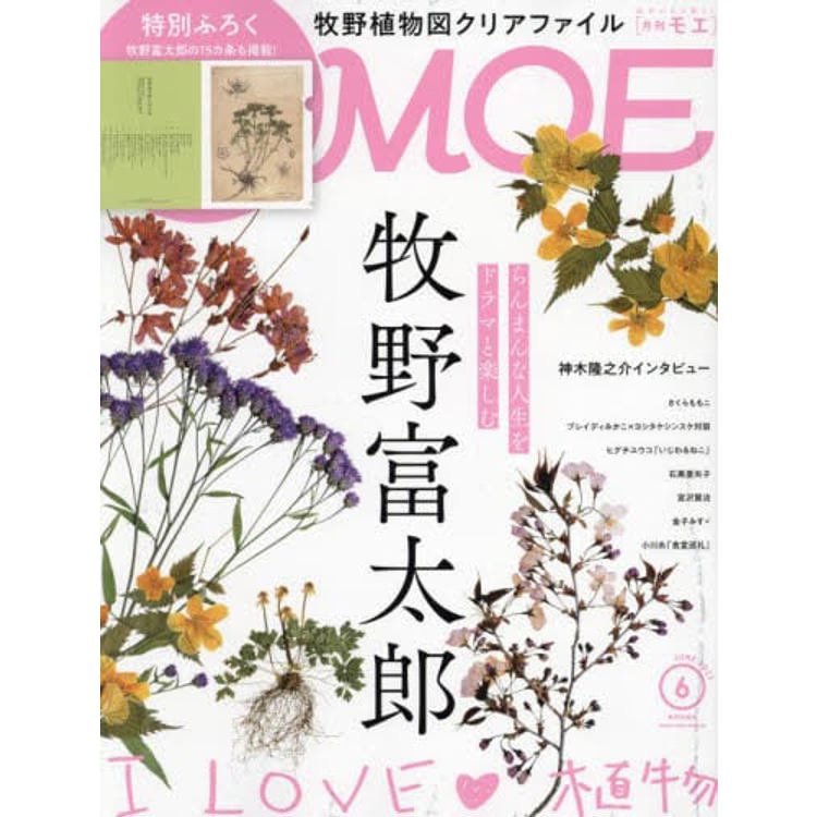 MOE 6 月號 2023 附牧野富太郎的植物畫文件夾【金石堂、博客來熱銷】