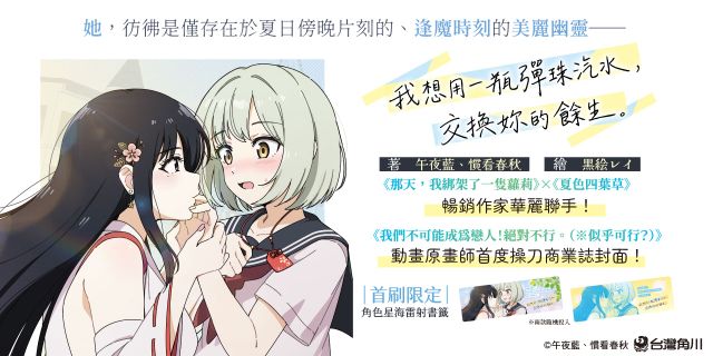 我想用一瓶彈珠汽水，交換妳的餘生