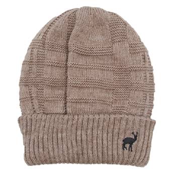 【2025秋冬】CB石墨烯刺繡雙層反摺帽-海褐