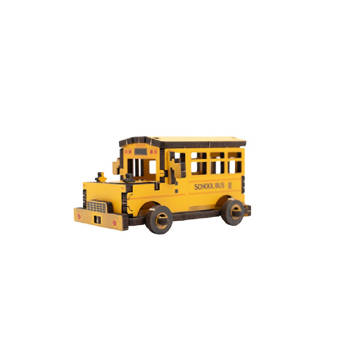 迷你拼拼車-美式校車