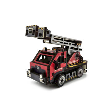 迷你拼拼車-消防雲梯車