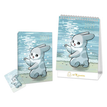 2027ㄇㄚˊ幾手帳+桌曆套組（隨書附贈霧面PVC書套+透卡書籤）