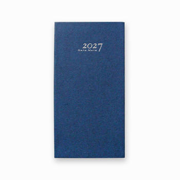 2027 DATA MATE  優雅和風48K精裝橫式週誌-藍色
