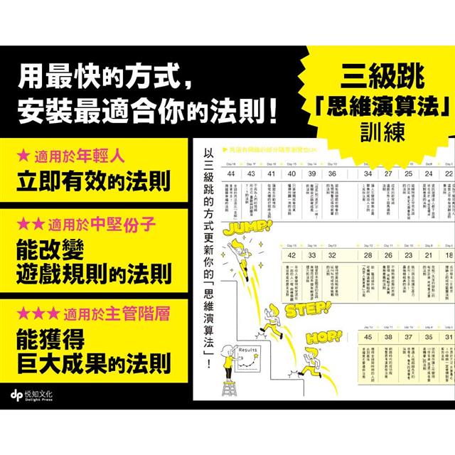 時間最短化,成果最大化的法則:1天安裝1個成功人士的「思維演算法」45天(約1.5月)腦袋將徹底更新! 時間最短化,成果最大化的法則:1天安裝1個成功人士的「思維演算法」45天(約1.5月)腦袋將徹底更新!
