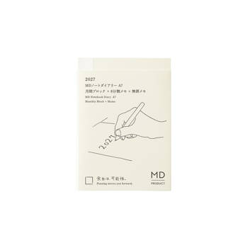 MIDORI MD NOTEBOOK 2027手帳日記(A7)