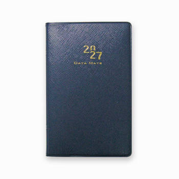 2027 DATA MATE  90K平裝橫式週誌-藍色