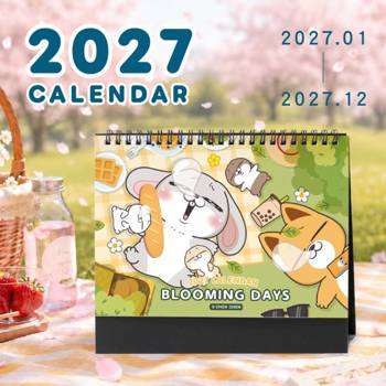 (特價)2027年 25K三角桌曆-好想兔
