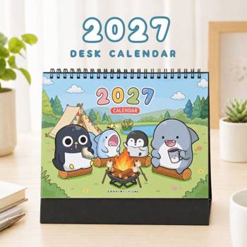 (特價)2027年 25K三角桌曆-鯊西米
