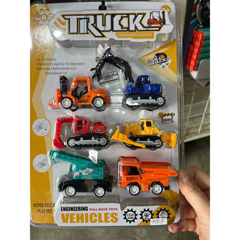 6入工程迴力車組/卡