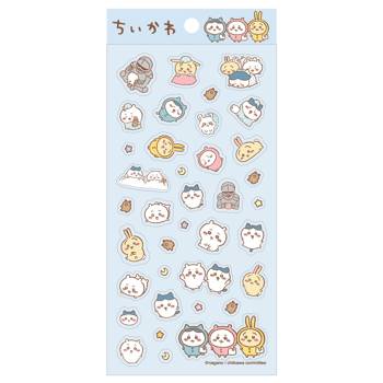 吉伊卡哇 透明貼紙-藍