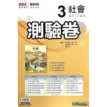國中康軒新挑戰測驗卷社會二上{115學年}