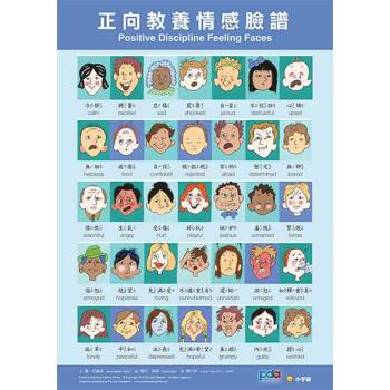 正向教養情感臉譜海報（官方授權‧中英對照‧注音版）