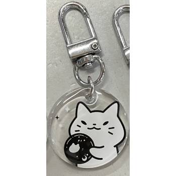 Looka Cat 露咖貓搓水晶球 雙面滴膠小吊飾