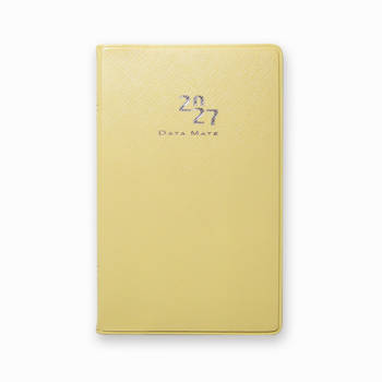 2027 DATA MATE  90K平裝橫式週誌-黃色