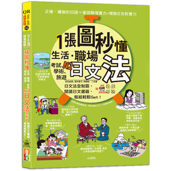 QR Code 朗讀 隨看隨聽 一張圖秒懂，生活、職場、考試、學術、旅遊N2日文法全制霸，閱讀日文書籍報紙輕鬆Get！ (25K＋QR碼線上音檔)