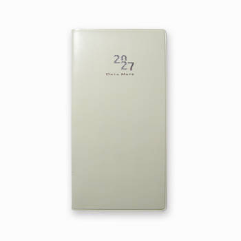 2027 DATA MATE  48K平裝橫式週誌-米白色