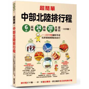 超簡單！中部北陸排行程：6大區域x 24條路線x200+食購遊宿一次串聯！1~2日行程讓新手或玩家都能輕鬆自由行