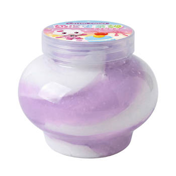 奶泡史萊姆-白紫色
