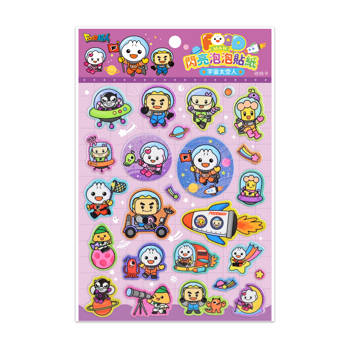 宇宙太空人：閃亮泡泡貼紙-FOOD超人