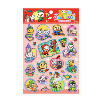 童話小世界：閃亮泡泡貼紙-FOOD超人