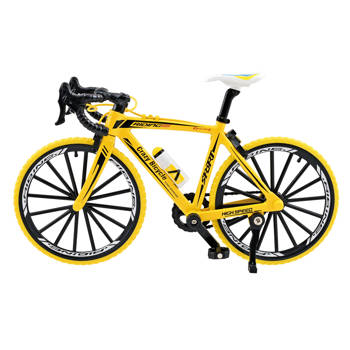 鋅合金腳踏車-黃色