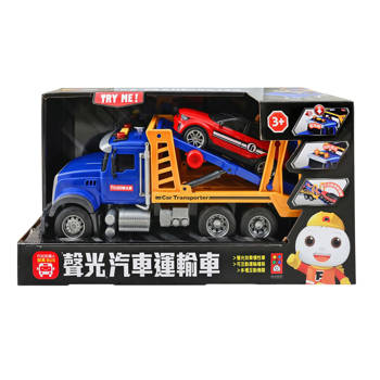 擬真聲光汽車運輸車-FOOD超人