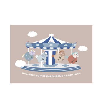 方坊 明信片-旋轉木馬