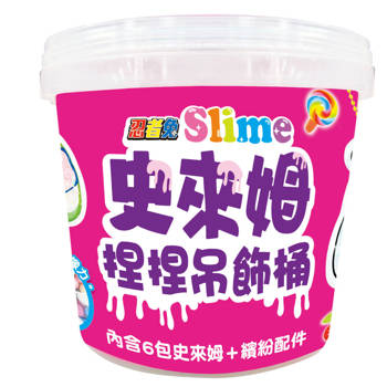 忍者兔 Slime史萊姆 捏捏吊飾桶
【內含六包透明史萊姆、繽紛配件】